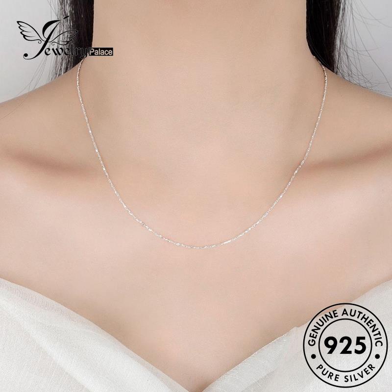 Perhiasantempat Ingot Perak925 Kalung Vintage Wanita Asli N63