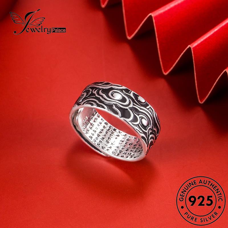 Jewelrypalace Cincin Wanita Perak Asli Vintage Hati925 Sutra R159