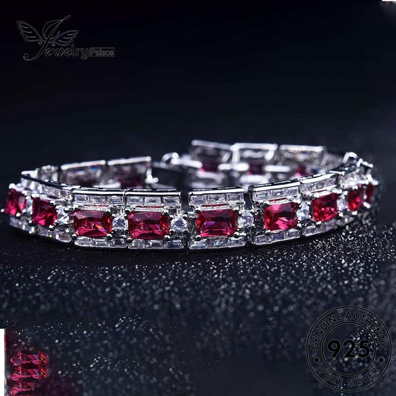 Jewelrypalace Asli925 Gelang Wanita Ruby Perak B270