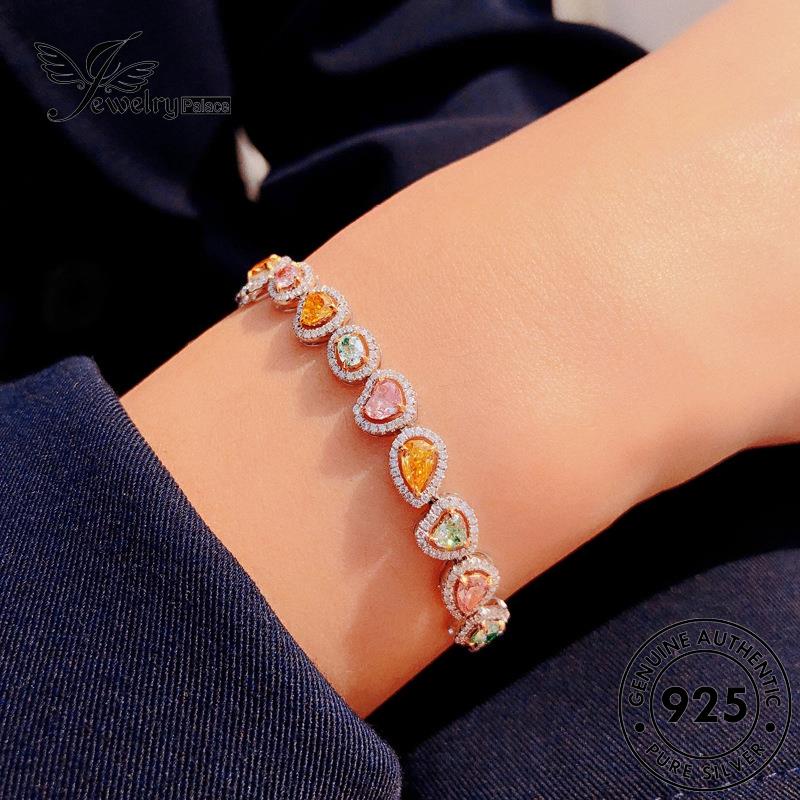 Jewelrypalace Gelang925 Citrine Wanita Asli Silver Candy B285