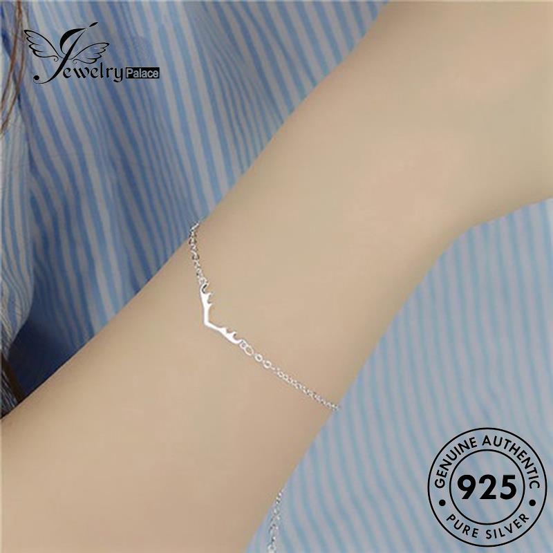 Jewelrypalace 925asli Gelang Wanita Tanduk Silver B323