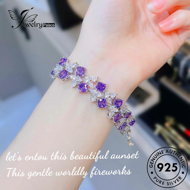 Jewelrypalace Gelang Perak925 Fashion Asli Galaxy Sapphire Wanita B576