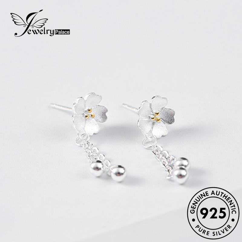 Jewelrypalace Wanita Anting Asli Bunga Perak The925 Stud E104