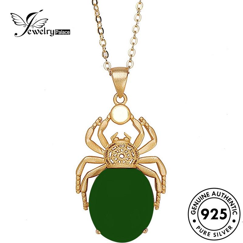 Jewelrypalace Giok Fashion Wanita Spider Kalung Perak Asli925 N646