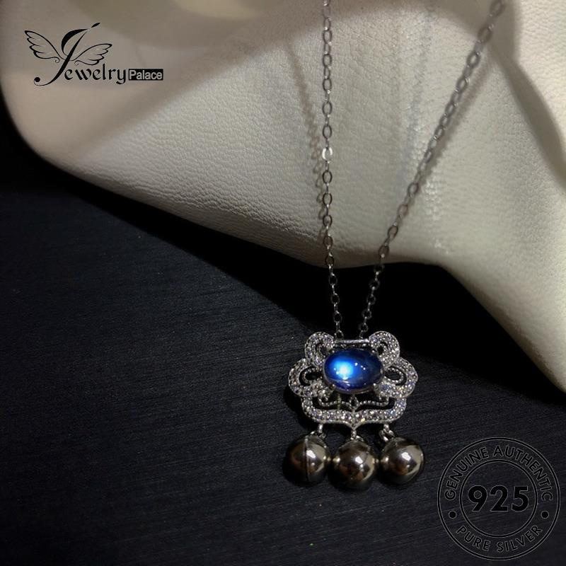 Jewelrypalace Perak Lonceng Wanita Moonstone Fashion Kalung925 Asli N957