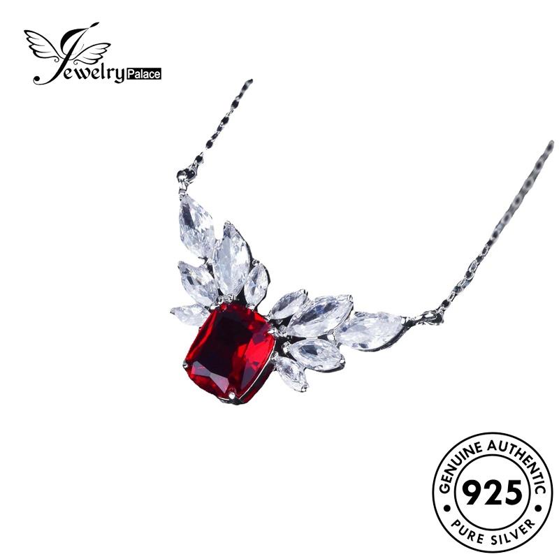 Jewelrypalace Grace Perak925 Ruby Wanita Kalung Asli N1119