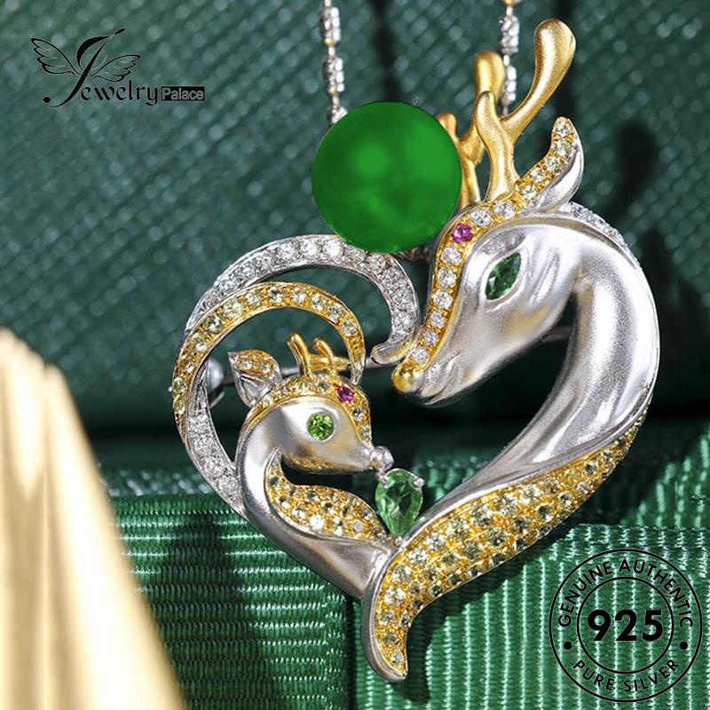 Jewelrypalace Wanita Perak925 Rusa Moissanite Kalung Fashion A Dengan Berlian Asli You N1141