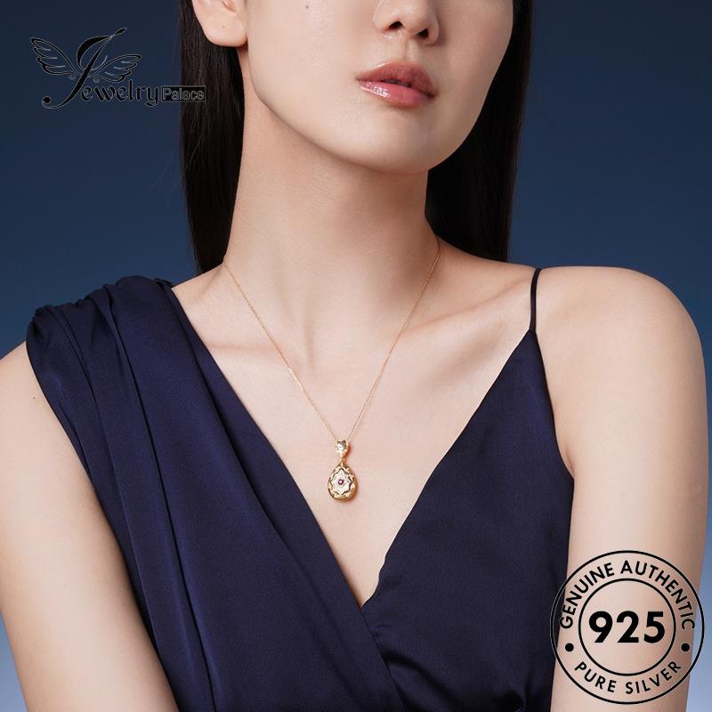 Jewelrypalace Set Wanita925 Perak Asli Temperamen Kalung S191