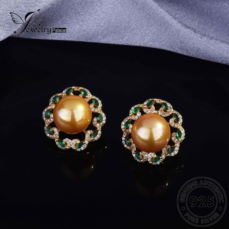 Jewelrypalace Asli925 Set Wanita Kalung Mutiara Mewah Silver S417