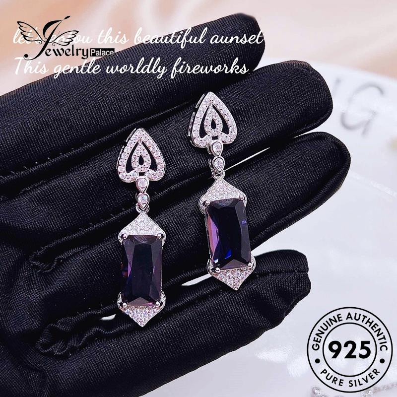 Jewelrypalace 925sayap Wanita Set Kalung Perak Asli Amethyst Angel S481