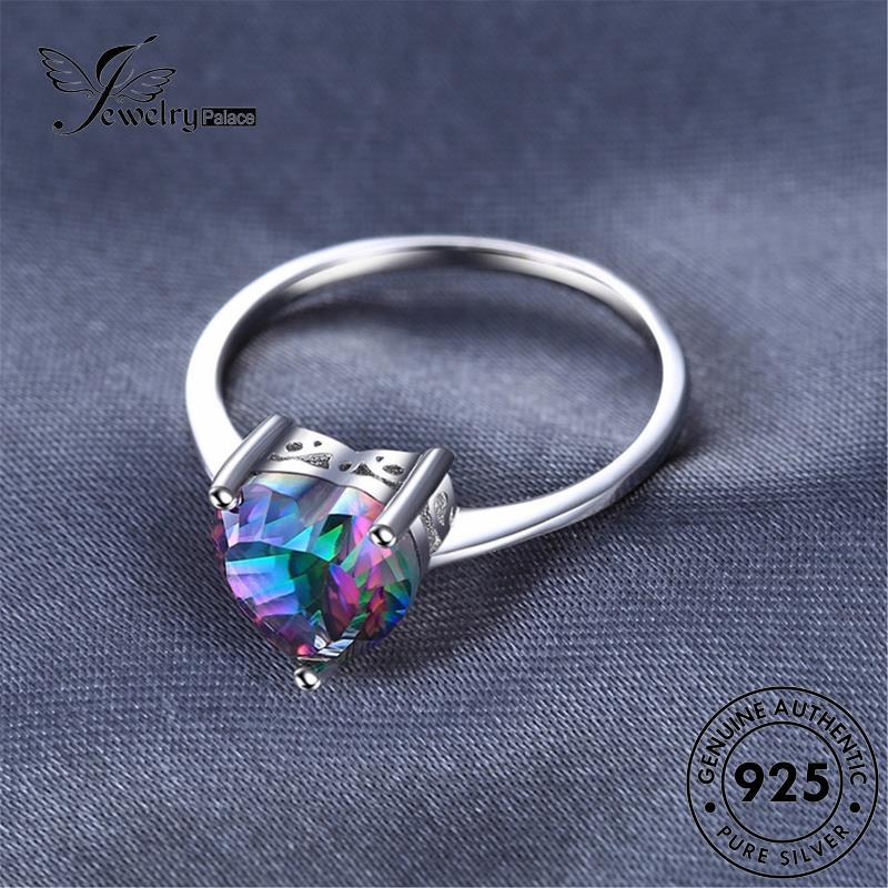 Jewelrypalace Cincin Love Simple Perak Asli925 Wanita Batu Akik R726