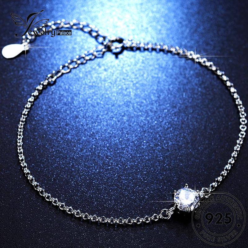 Jewelrypalace Perak Moissanite Enam Gelang Cakar Asli Berlian Klasik925 Wanita B8