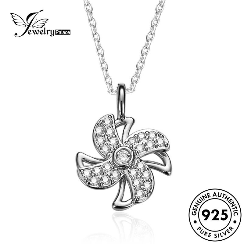 Jewelrypalace Moissanite Kalung Asli Wanita Kreatif Berlian925 Kincir Perak N82