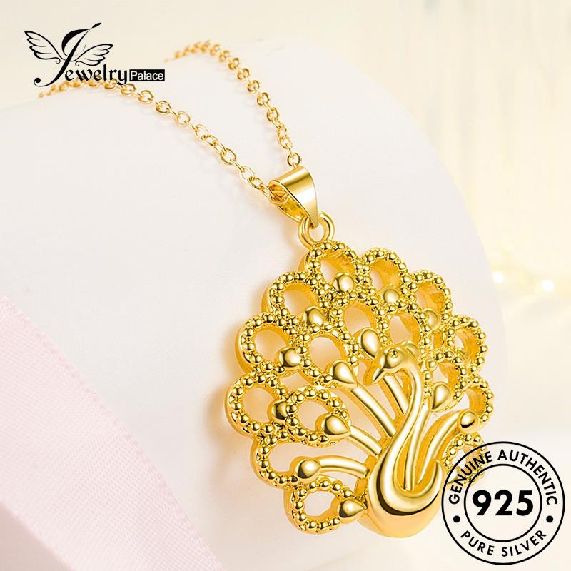 Jewelrypalace Kalung Merak Emas Asli Kekayaan925 Wanita Perak N1099