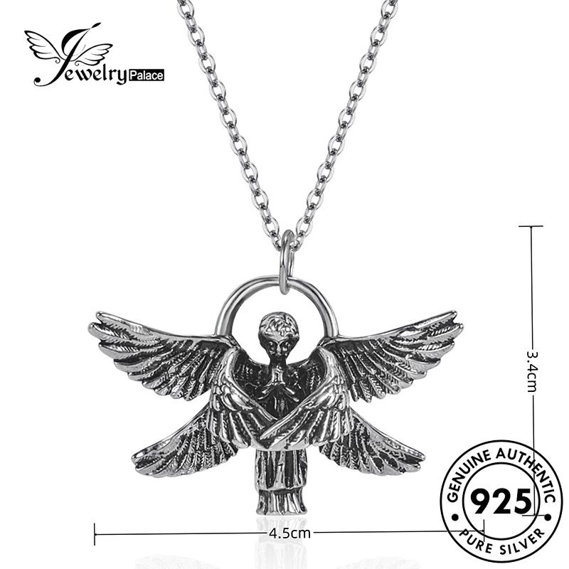 Jewelrypalace Angel Perak925 Wanita Emas Asli Kalung Retro N1107