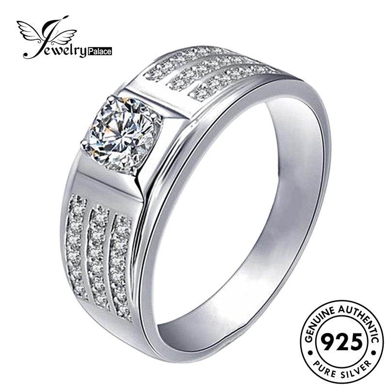 Jewelrypalace Cakar925 Klasik Empat Asli Moissanite Perak Berlian Wanita Rings R1740