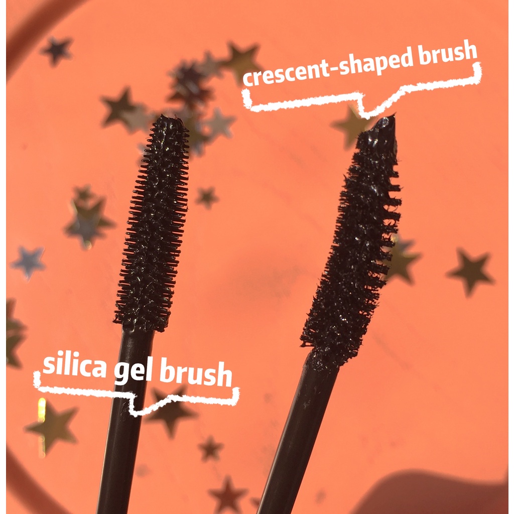 PINKFLASH Maskara Day &amp; Night Lengthening Volume Waterproof Long-lasting Sweatproof Mascara Black PF-E08