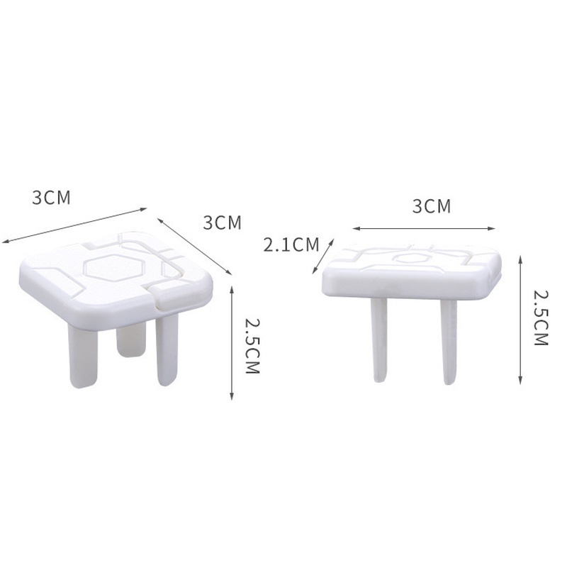 2per3lubang Anak Listrik Shock-proof ABS Penutup Pelindung Soket Dengan Pegangan/Pengaman Insulasi Pengaman Colokan Listrik Praktis Nyaman