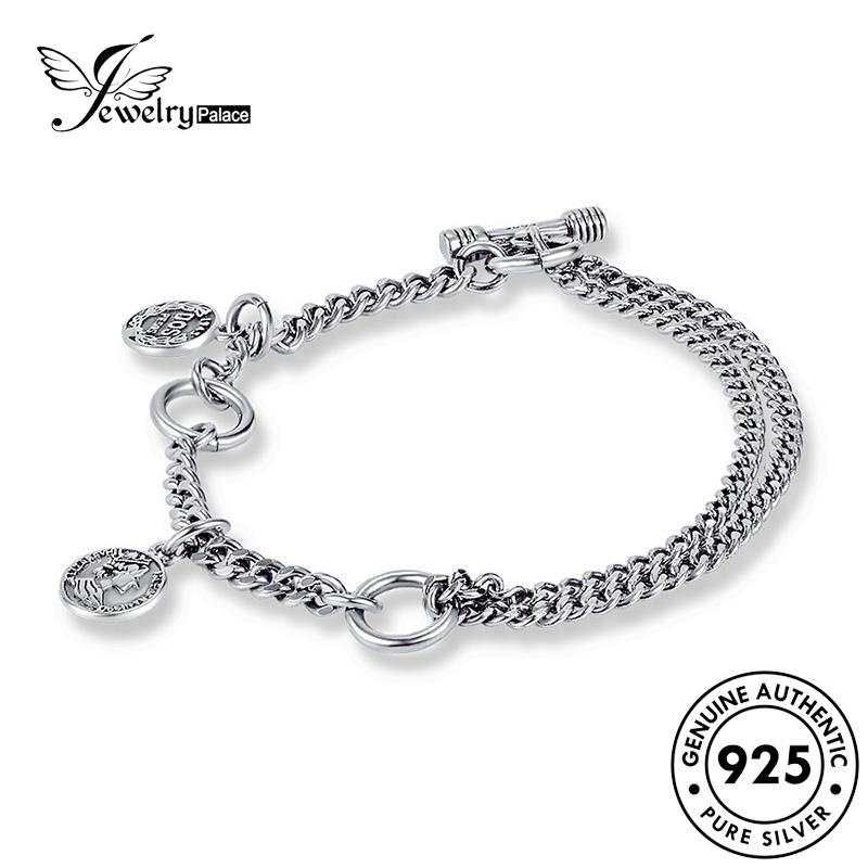 Jewelrypalace Silver Queen Personality925 Wanita Asli Gelang B208