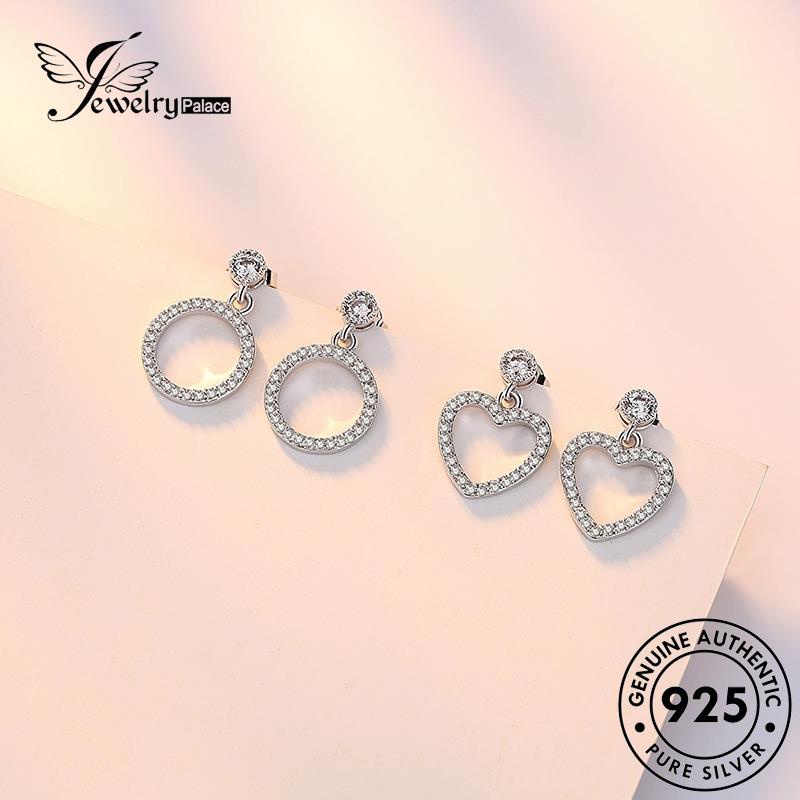 Jewelrypalace Berlian Asli Berujung Lima Anting Moissanite Perak Fashion Wanita Stud925Bintang E260