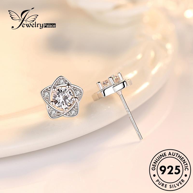 Jewelrypalace Anting Berujung Lima Temperamen Stud Kecubung Bintang Perak Asli925 Wanita E291