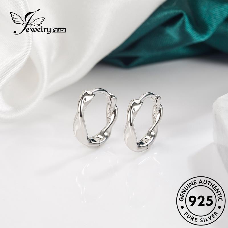 Jewelrypalace Wanita Anting Simple925 Hoop Perak Asli E399