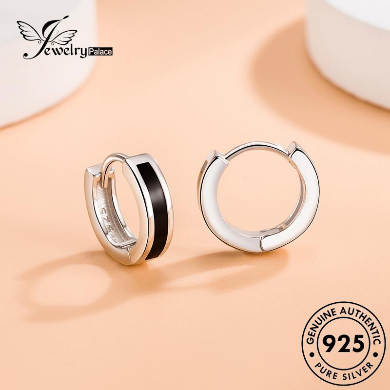 Jewelrypalace Anting Perak925 Asli Hoop Ring Simple Wanita E390