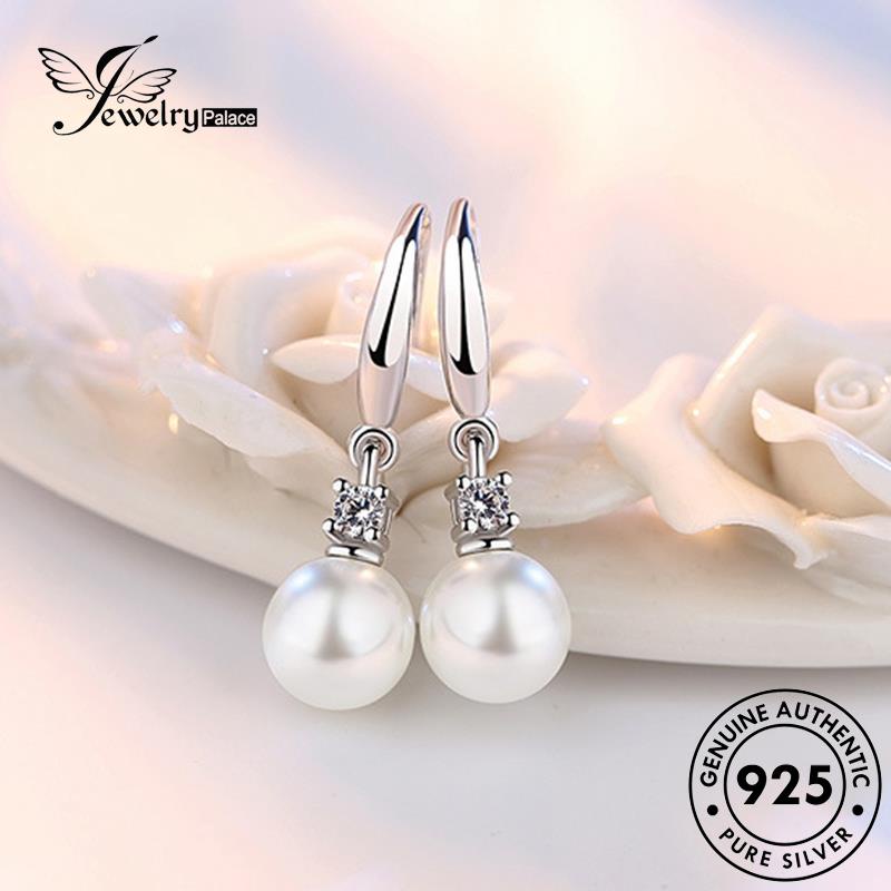 Jewelrypalace Anting Kait Asli Wanita Manis Silver Mutiara925 E468