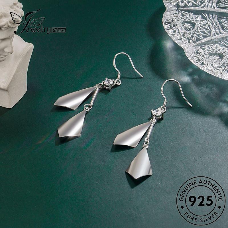 Jewelrypalace Hook Perak Asli Wanita Geometri Maju925 Anting E472