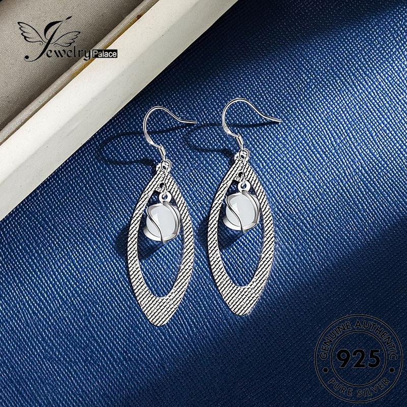 Jewelrypalace Anting Asli Temperamen Opal Rumbai Kait Perak Wanita925 E547