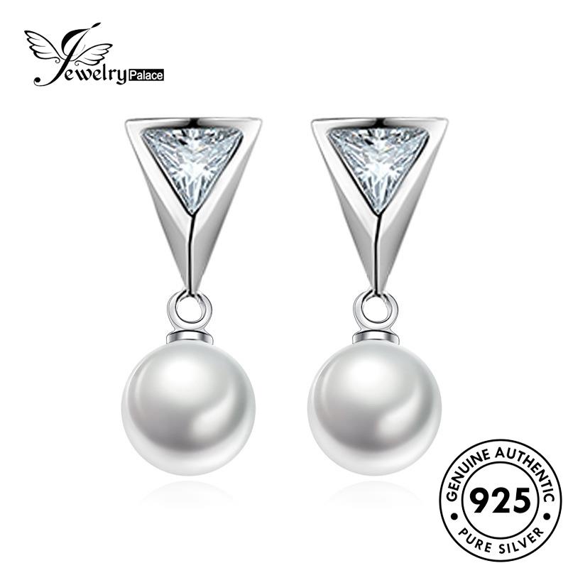 Jewelrypalace Anting Fashion925 Stud Mutiara Wanita Perak Asli E570