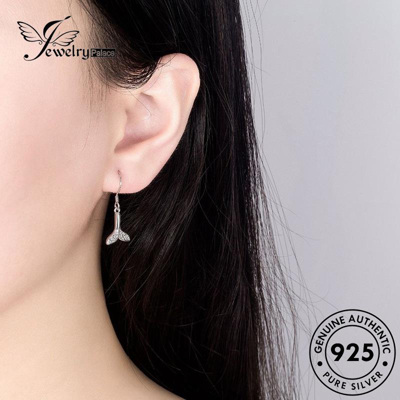 Jewelrypalace Wanita Asli Perak925 Fishtail Anting Fashion Kait E594