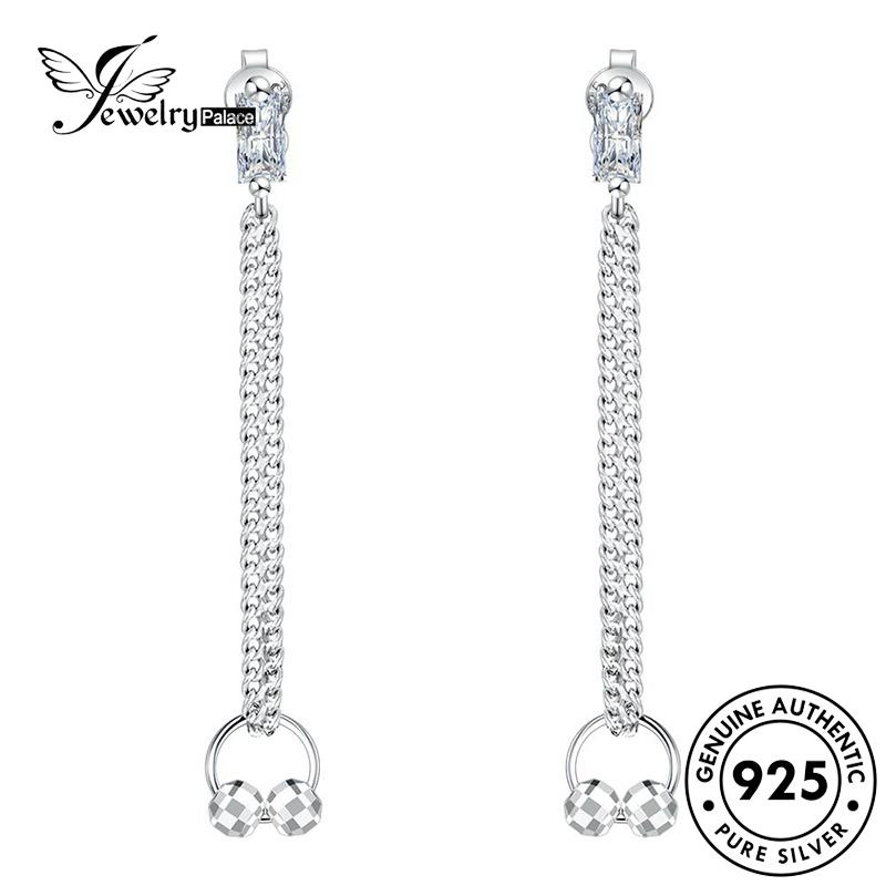 Jewelrypalace Anting Asli Perak925 Stud Wanita Rumbai E608