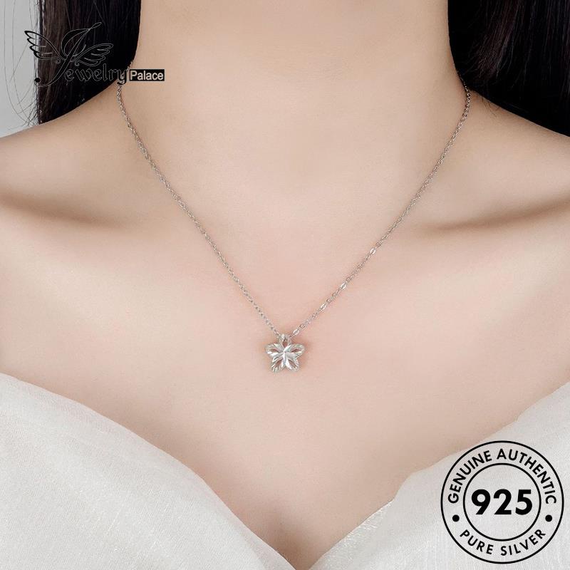 Jewelrypalace Kalung Emas Wanita Manis925 Pentagram Perak Asli N25