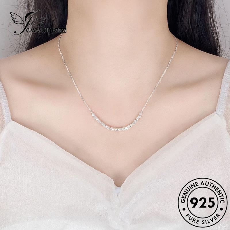 Jewelrypalace Kalung Perak Blok Ins Wind925 Wanita Asli N32