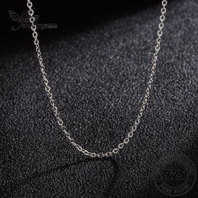 Tempat Perhiasan Wanita Retro O Kalung Perak Asli925 N56