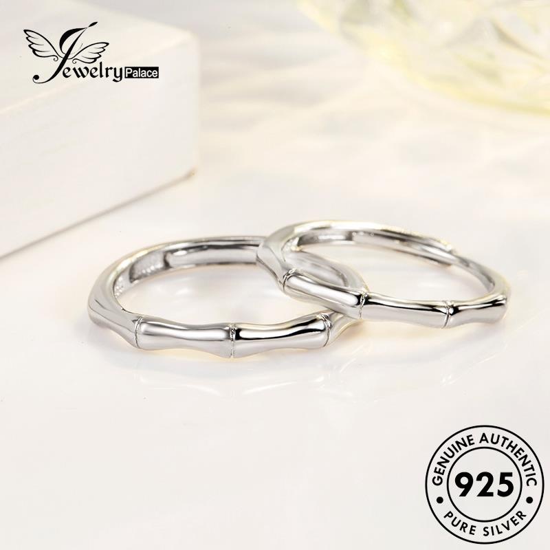 Perhiasantempat Cincin Forest Bambu Perak Asli925 Couple R120