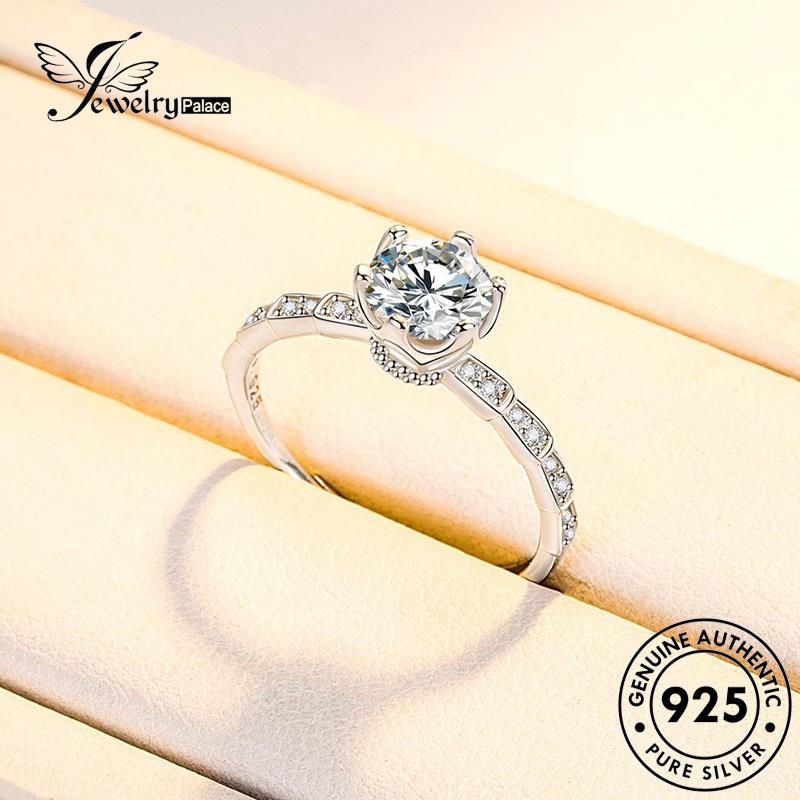 Jewelrypalace Cincin Ular Berlian Perak925 Wanita Moissanite Fashion Asli R140