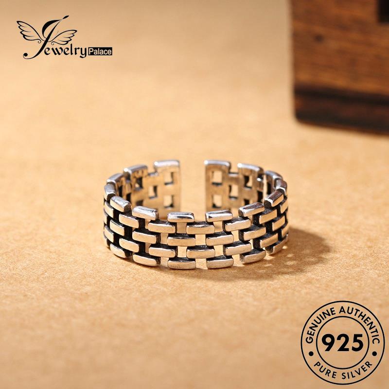 Jewelrypalace Original Jam Tangan Vintage Wanita Silver925Cincin Rantai R161