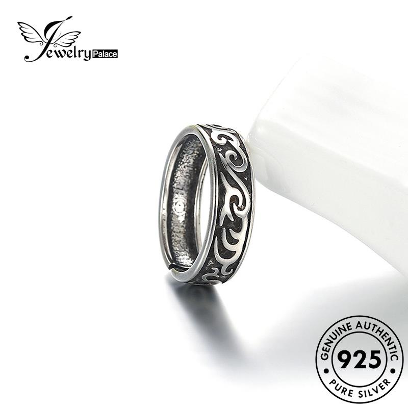 Tempat Perhiasan Wanita Vintage925 Cincin Totem Perak Asli R180