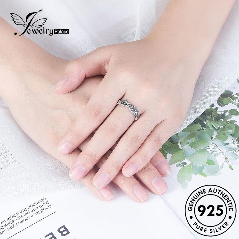 Jewelrypalace Cincin Asli Bukaan Retro Wanita925 Perak R184