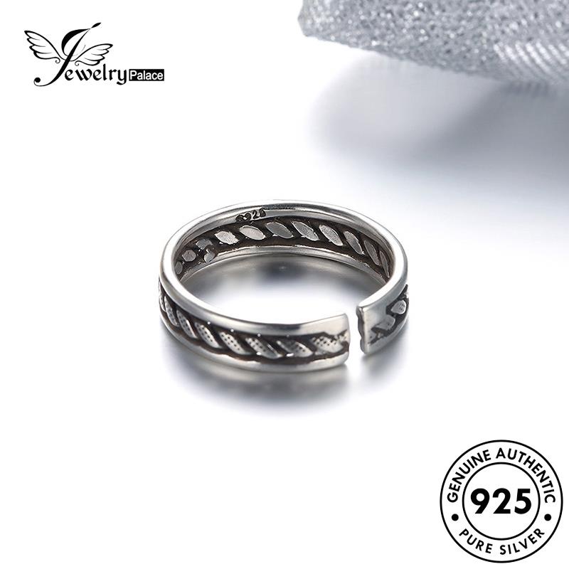 Jewelrypalace Twine Cincin Perak Wanita Vintage Asli925 R268