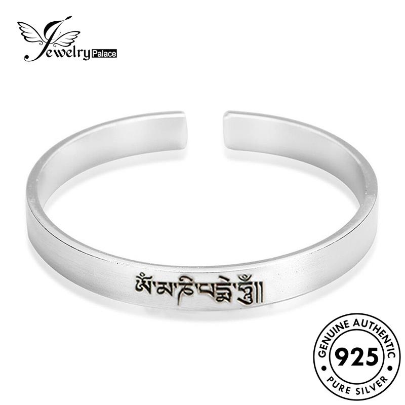 Jewelrypalace Gelang Asli Perak925 Enam Karakter Retro Wanita Mantra B244