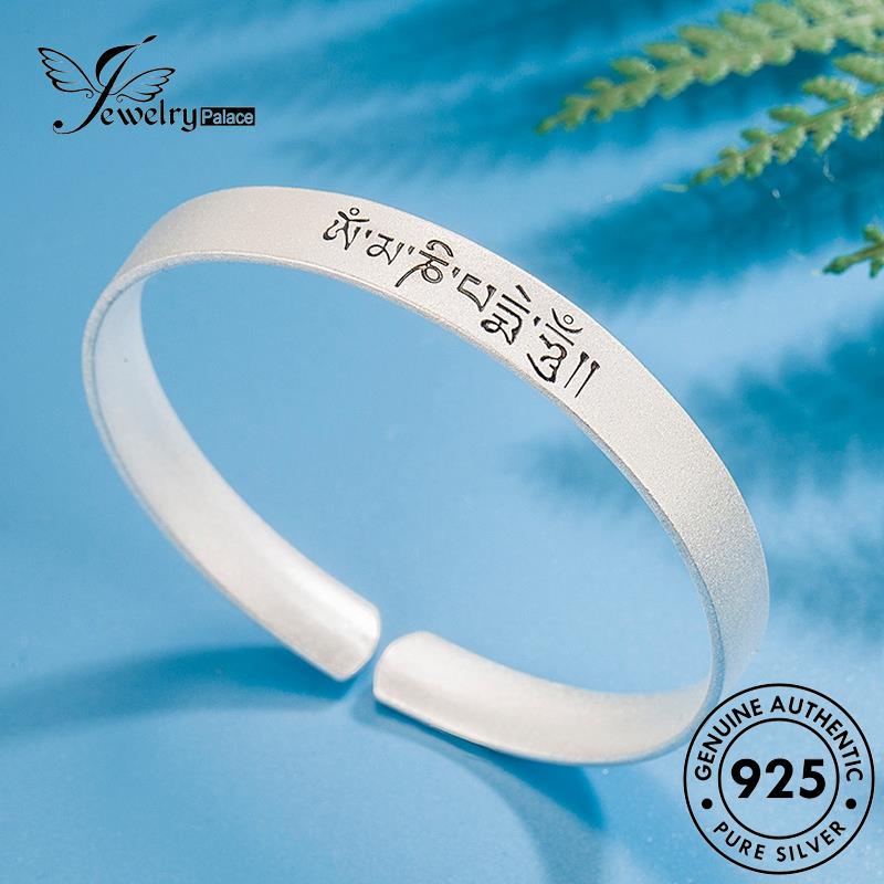 Jewelrypalace Gelang Asli Perak925 Enam Karakter Retro Wanita Mantra B244