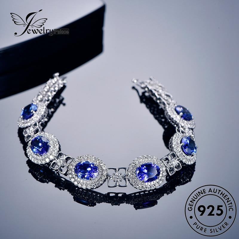 Jewelrypalace Mulia Perak925 Asli Sapphire Wanita Gelang B521