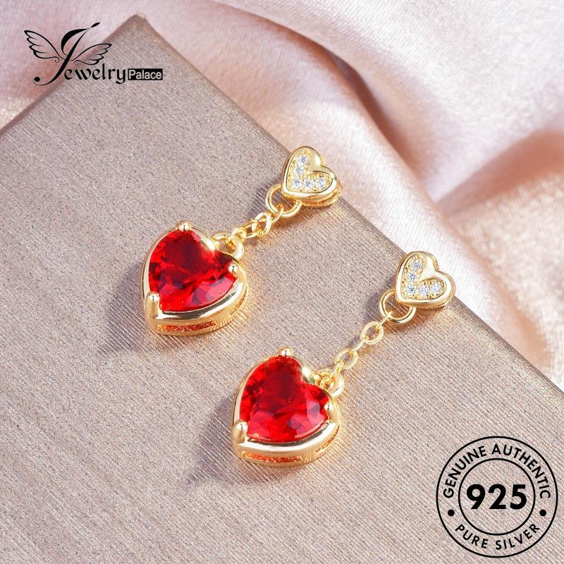 Jewelrypalace Perak Asli Wanita Ruby925 Anting Giwang Tusuk E708