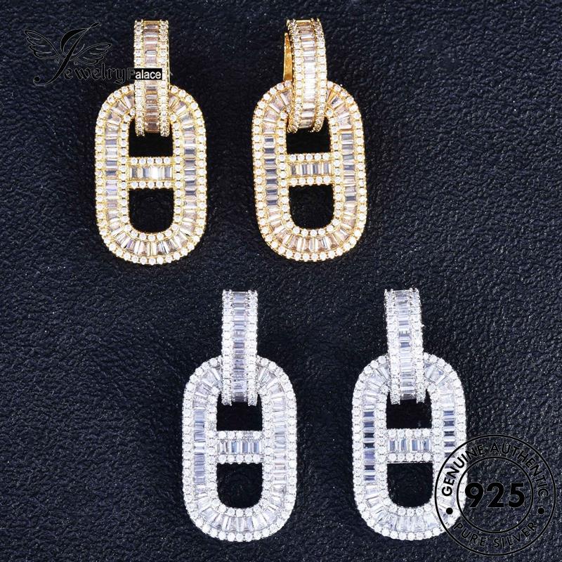 Jewelrypalace Stud Perak Wanita Babi Moissanite Anting Berlian Hidung Emas925 Asli E1112