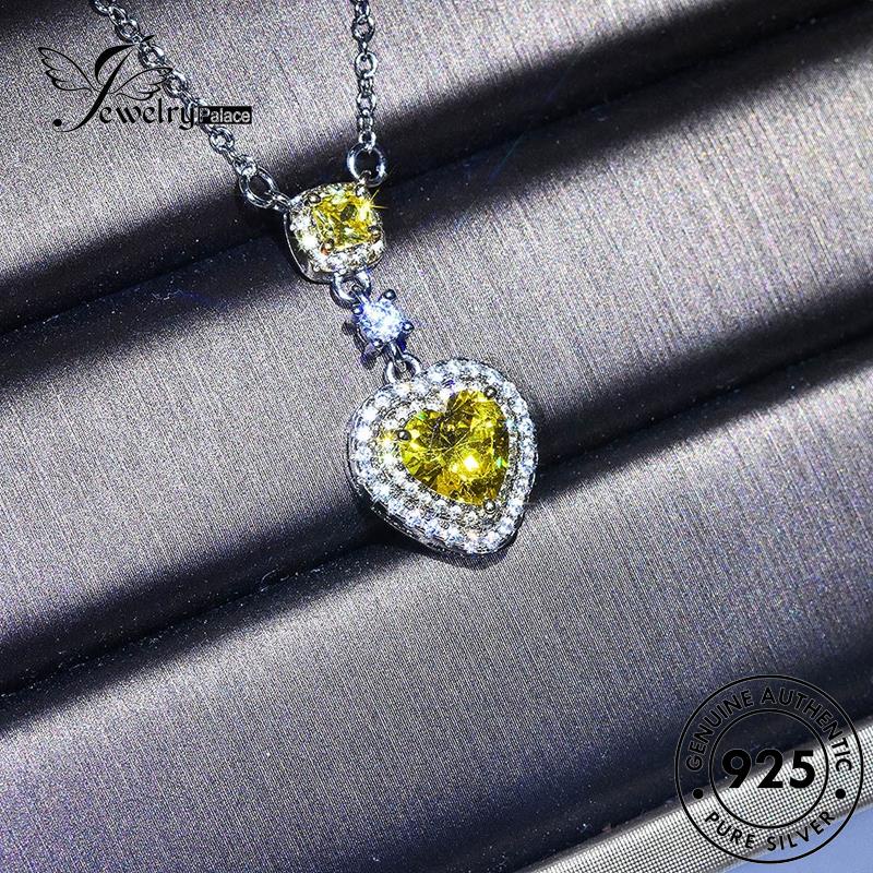 Jewelrypalace Kalung Amethyst Fashion Love Perak Asli925 Wanita N436