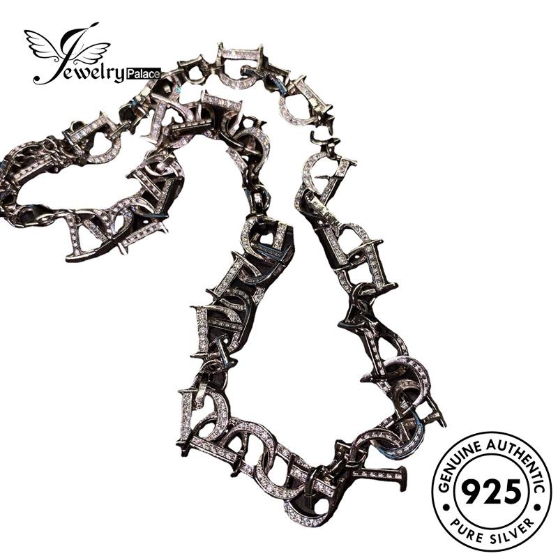 Jewelrypalace Huruf D Kalung Moissanite Wanita Asli Perak925 Berlian N969