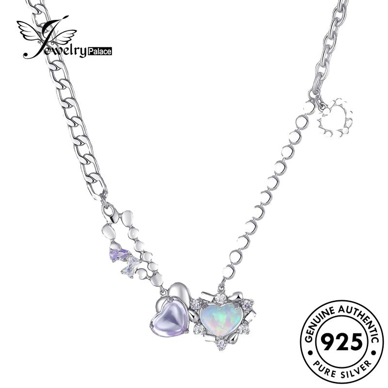 Jewelrypalace Kalung Perak Asli Love925 Wanita Moonstone Fashion N1123